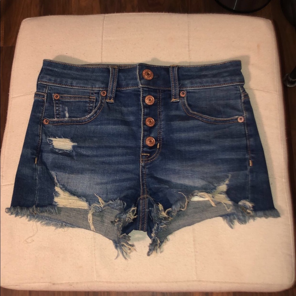 American eagle blue jean shorts
